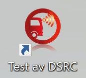 KONTROLL AV DSRC I SMARTA FÄRDSKRIVARE 4(16) 2. Utför test av DSRC-sändare 2.1. Starta Optimo. Starta DSRC-testenheten genom att trycka och släppa en gång på den svarta knappen.