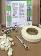 Skjutdörrselement Ett installationsfärdigt stomelement i stål med fixa aluminiun- och underskenor samt plats för den valda Liune dörren.
