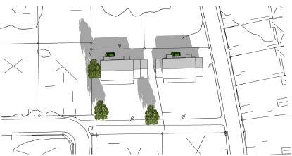 för väg. Parkering förväntas ske inom den egna fastigheten.