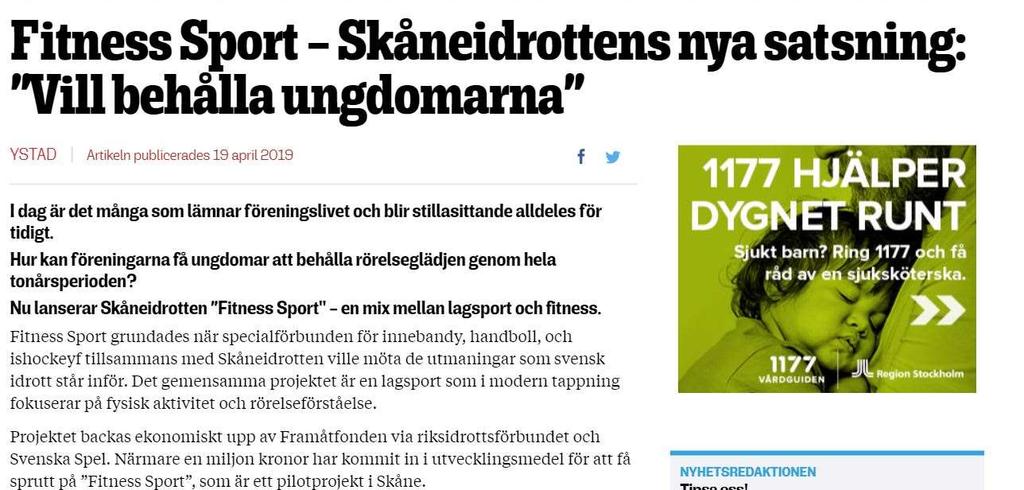 Fitness-sport: ett initiativ för att fånga upp