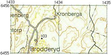 BRODDERYD 2008-09-22 Torp nr 103 Torpet finns utmärkt på Häradsekonomisk karta Trehörna J112-44-19 från 1868-77 med rött bebott hus. 2008-09-22. Besök vid torpet och nedan bild togs. Skylt sattes upp.