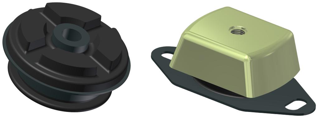 Figure 11. Rubber springs for the cabin (left) and engine (right). 2.