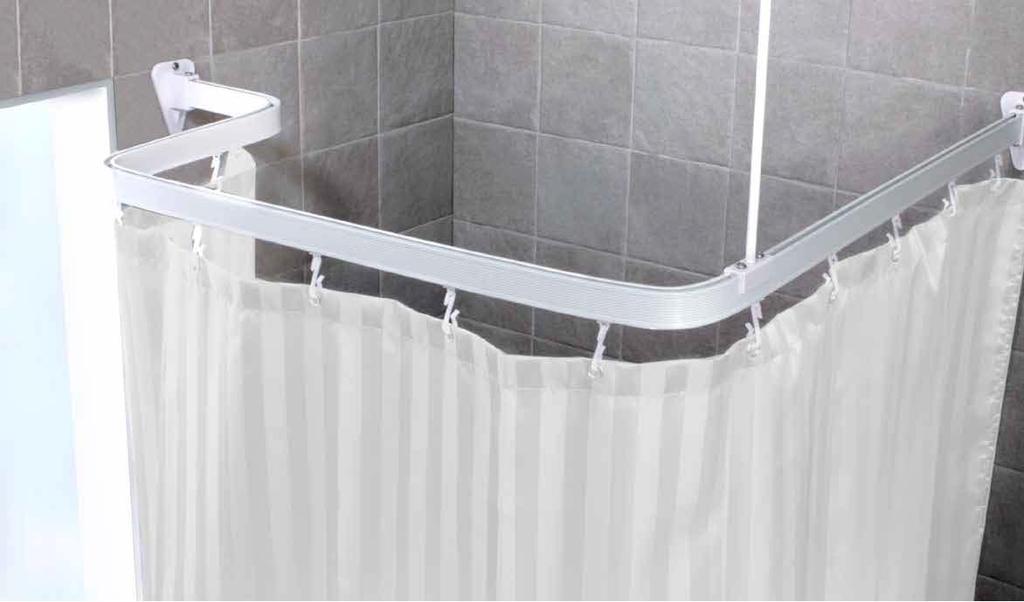 Draperistänger Flex draperistång Skenan kan böjas till önskad