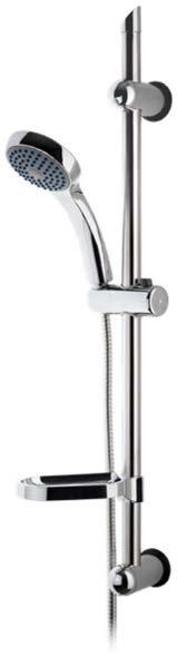 Miami Duschset med handdusch, duschstång 75 cm,  EuroMix Duschset med handdusch med 3