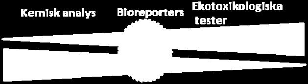 effekter i mark, sediment eller vatten Minskar risken för att missa ämnen som inte är inkluderade i den kemiska analysen 3 Tox