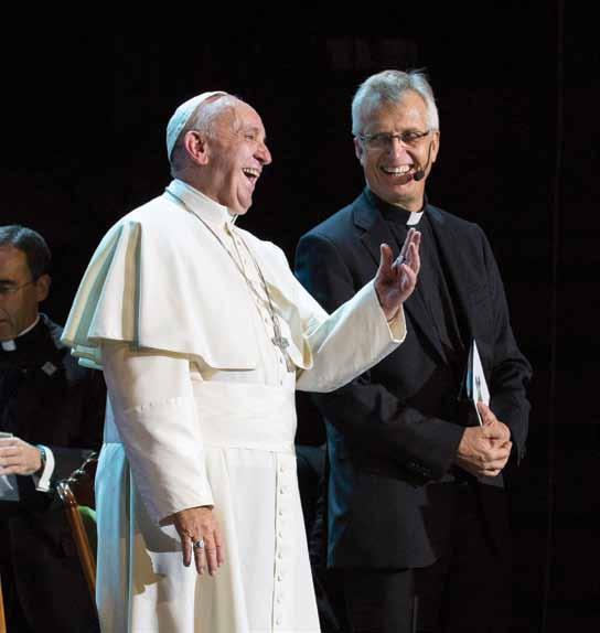 Påven firade 500 år av reformation vid en historisk gudstjänst i Lund Påven Franciskus och Lutherska världsförbundets generalsekreterare prästen Dr. Martin Junge.