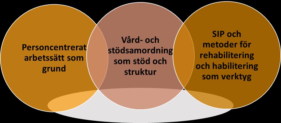 Plattform för samverkan Personcentrerat arbetssätt som grund Ett personcentrerat arbetssätt avser att vård- och stödinsatser tar sin utgångspunkt i personens egen upplevelse, berättelse, behov av