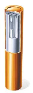 Figure 4-3 Copper canister with a cast iron insert. 4.5 Bentonite barrier In all three KBS-3 variants, a bentonite buffer will surround the canister.