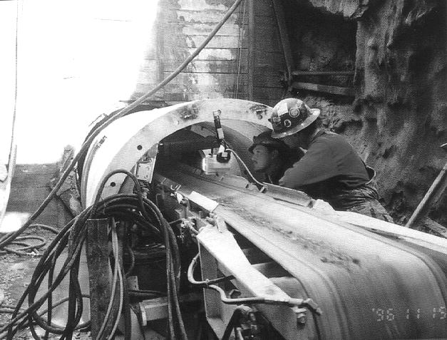 of deposition tunnels for the