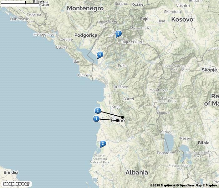 Resan i korthet Datum Orter/resplan 21 jun Resan startar på Tiranas internationella flygplats. Transport till Fier. Natt i Fier. 22 jun Nartessalinerna, Elbasan Hills. Natt i Tirana.