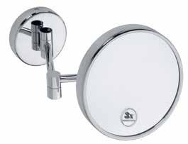 mit Beleuchtung, IP44 260 x 200 x 400 mm, ø 180 mm; 5,6 W 116101142 102 3x Cosmetic bath mirror with LED light Rasier- und