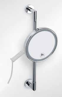 3x Cosmetic bath mirror Rasier- und Kosmetikspiegel 185 x 260 x 420 mm ø