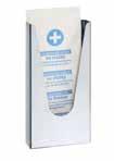 bag dispenser, chromed plastic HygBag, verchromt Kunststoff 100 x 135 x 25 mm 101403032 Hygienic paper bag dispenser HygBag für die Papierbeutel 120 x 240 x 32 mm 101403091 polished poliert