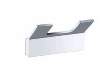 Single robe hook Kleiderhaken 25 x 67 x 32 mm 139106022 Double robe hook