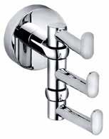 Haken 415 x 55 x 70 mm 104105112 Rail with 4 robe hooks