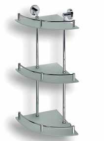 2 Ablageflächen, Eckmodell 270 x 390 x 270 mm