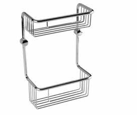 155 mm 102308132 Shower basket double, polished