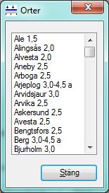 En Referensvindhastighet anges i m/s samt val av Terrängtyp I, II, III eller IV väljs, se Tabell 3. Till sist skall även Höjd över omgivande terräng anges i meter.