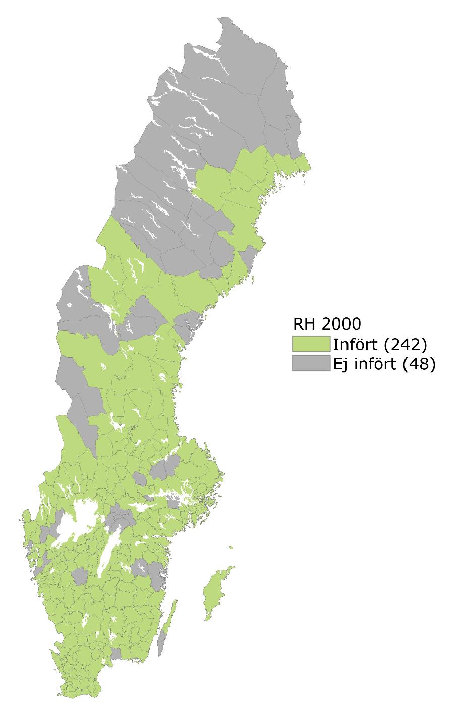 Status införande referenssystem i