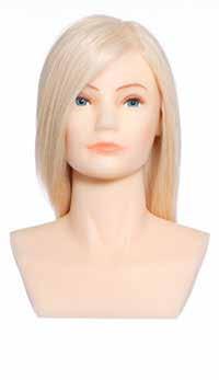nr. 120850 Kvalité: Gethår/Human Hair Längd: kort/hel form 30-20 cm Ögon i glas, ögonfransar Godkänd för OMC 1690:- + moms ALICIA