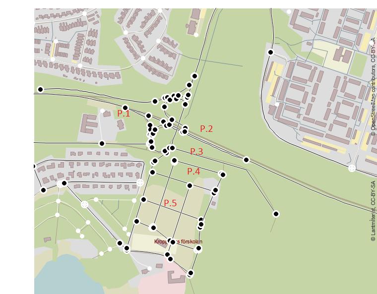 GENOMFÖRANDE För planområdet Östra Kroppkärr har Stadsbyggnadsförvaltningen låtit ta fram uppgifter avseende PM 10 (partiklar) och NO 2 (kvävedioxid) för de planerade enskilda gatorna med kommunens