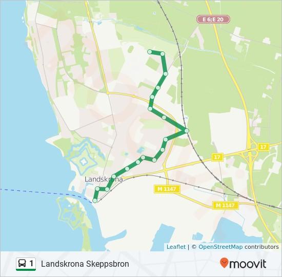 Riktning: Landskrona Skeppsbron 18 stopp Landskrona Kopparhögsvägen Landskrona Gläntan Tenngatan, Landskrona Landskrona Skogen Koppargården, Landskrona Landskrona Silvergården Landskrona Skeppsbron