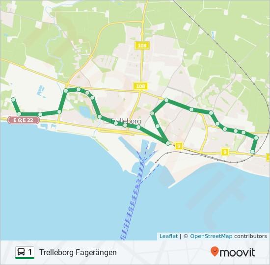Riktning: Trelleborg Fagerängen 24 stopp Trelleborg Albäckshallen Trelleborg Drivgarnet Trelleborg Krokvägen Trelleborg Bäckaskolan Trelleborg Hallabacken Trelleborg Fagerängen Rutt Tidtabell: Måndag