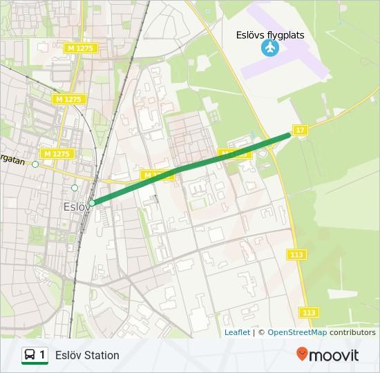 Riktning: Eslöv Station 7 stopp Eslöv Vetegatan Kornslingan 9, Eslöv Eslöv Husarvägen Eslöv Kärråkra Vårdcentral Eslöv Karlsrobadet Eslöv Palmgatan Repslagaregatan 21, Eslöv Eslöv Stora Torg