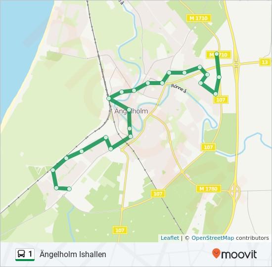 Riktning: Ängelholm Ishallen 23 stopp Ängelholm Midgårdsgatan Kristianstadsgatan, Ängelholm Ängelholm Hammargatan 92 Ängelholm Brisgatan Ängelholm Östanvindsgatan Ängelholm Verkstadsgatan