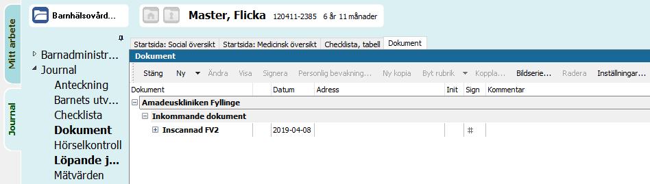 Kontrollera att Administration är markerad Markera i attributlistan för