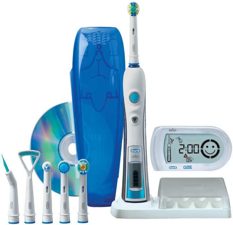 00 kr Köp 6 st betala för 5 st Oral B Triumph 5000 med Smartguide Eltandborste med 3D-rengöring med separat trådlös Smartguide. Trycksensor och 2-minuters timer.