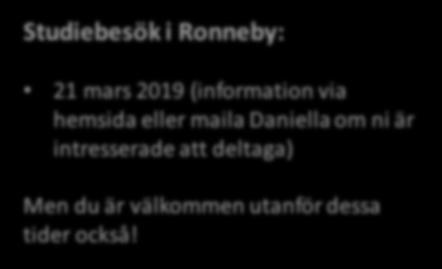 maila Daniella om ni är intresserade att