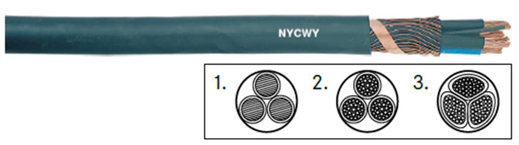 4 NYCWY - Kostnadseffektiv 0,6/1 KV - PVC För fast installation