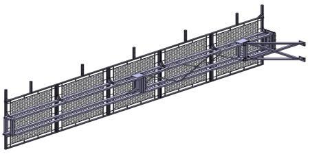 Staket BLG77M Höjd: 1,8 m