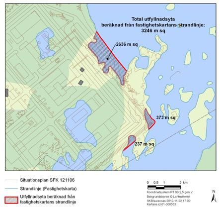 12 Kärnbränsleförvaret utfyllnad av mindre vattenområden Utfyllnad i Söderviken Totalt drygt 3 000 m 2 stort vattenområde Utfyllnaden sker med sprängsten Framtida