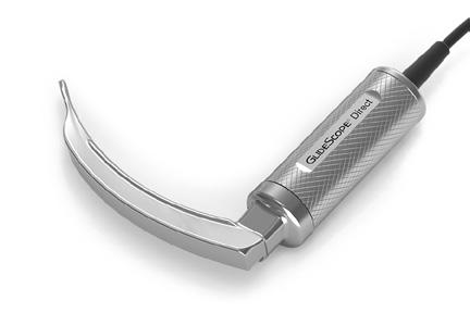 DIRECT INTUBERINGSHJÄLPMEDEL PRODUKTSPECIFIKATIONER SPECIFIKATIONER DEL GlideScope Direct intuberingshjälpmedel Kabellängd: 1 942 ± 100 mm Höjd vid kamera: 15 mm