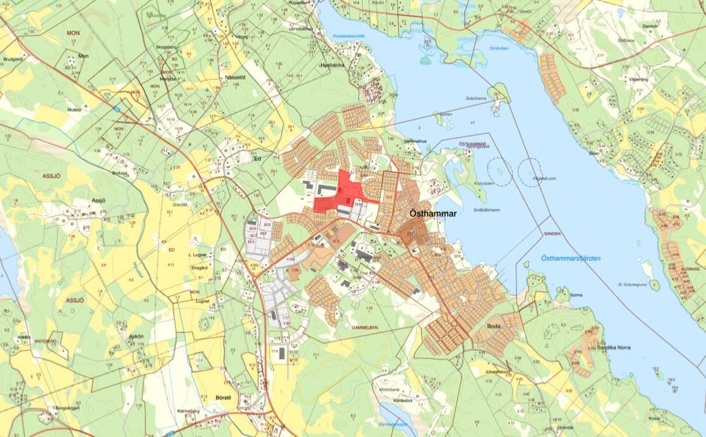 3 (14) PLANENS SYFTE OCH HUVUDDRAG Syftet med planen är möjliggöra för en ny idrottshall och se över området som ett idrottscentrum. Inom planområdet planeras även för en förskola.