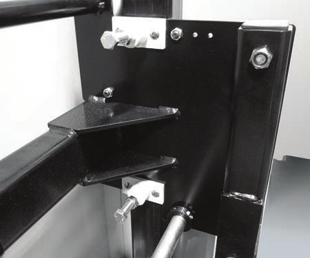 Install the locknut on each bolt and tighten sufficiently (approx. 50 lb-ft.).