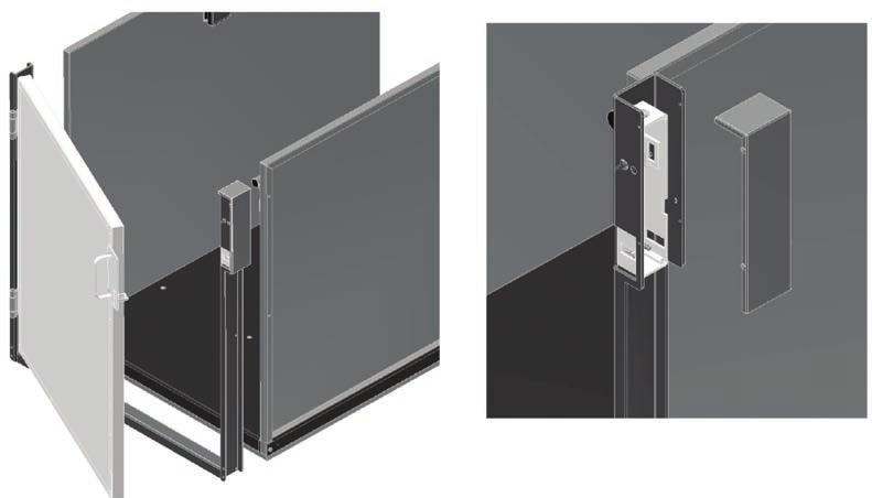 Platform Gate The optional platform gate is provided with a combination mechanical lock and electric contact (interlock). The Interlock: Prevents the lift from running if the gate is not closed.