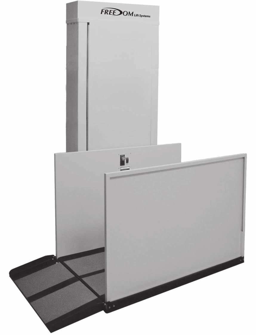 EASY RIDE LIFT AT-A-GLANCE Top cover Platform Control