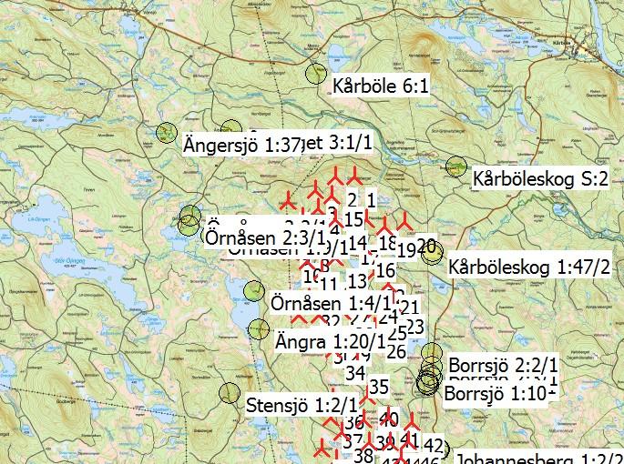 Antaganden för skuggberäkningar Maxialt avstånd för påverkan Beräkna endast när er än 20 % av solen skys av rotorbladet Titta i VKV tabell Minsta solhöjd över horisonten för påverkan Dag steg för