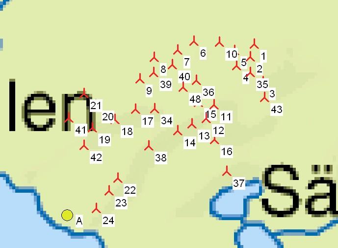 0-09-03 : / SHADOW - Huvudresultat Beräkning: Nordex N00 90m navhöjd sannolikt fall Antaganden för skuggberäkningar Maximalt avstånd för påverkan Beräkna endast när mer än % av solen skyms av