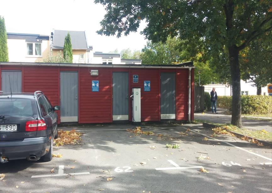 Figur 27 Laddstation Spexaren ga:1. 8.2.8 Gemensamhetsanläggning 8, Lund Vipemöllan ga:1 Gemensamhetsanläggningen är bildad 1984 och förvaltningen sker av Vipemöllans samfällighetsförening nr 1.