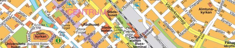 Planområdet ligger längs Gamla Uppsalagatan som enligt översiktsplanen