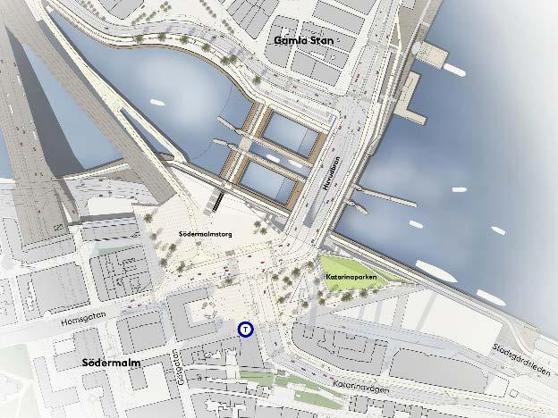 9(79) 3 Bakgrund och förutsättningar Bytespunkt Slussen är idag länets näst största knutpunkt för kollektivtrafik och Sveriges största bussterminal.