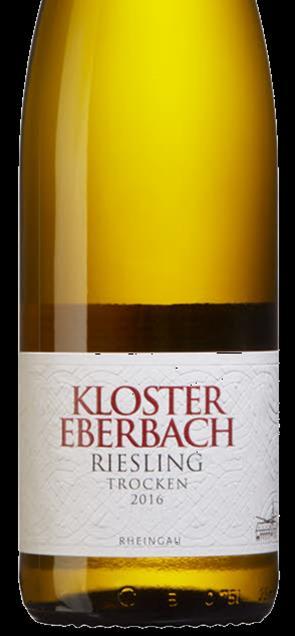 Kloster Eberbach Nr 78331Riesling Trocken, 2016 119:- Flaska, 750 ml Druvig, mycket frisk, något blommig smak med inslag av persika, honung, gråpäron och mandarin.