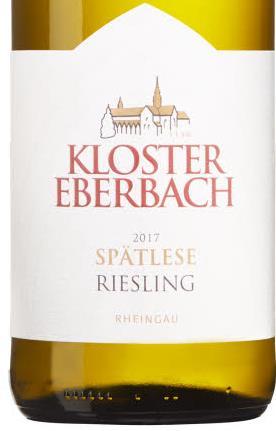 Kloster Eberbach Nr 6257 129:- Riesling Spätlese, 2017 Flaska, 750 ml Druvig smak med sötma, inslag av ananas, gula päron, honung och mandarin.