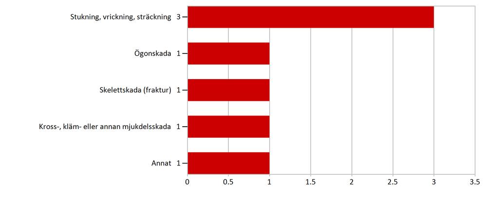 Olycksfall För olycksfall skiljs mellan olycksfall som medfört minst en dags sjukfrånvaro och olycksfall utan sjukfrånvaro (0- skada).