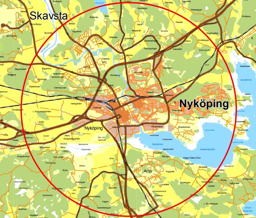 41 (60) Gång- och cykeltrafik Det finns god omfattning av gång- och cykelvägar inom utredningsområdet även om barriärerna i området begränsar tillgänglighet.