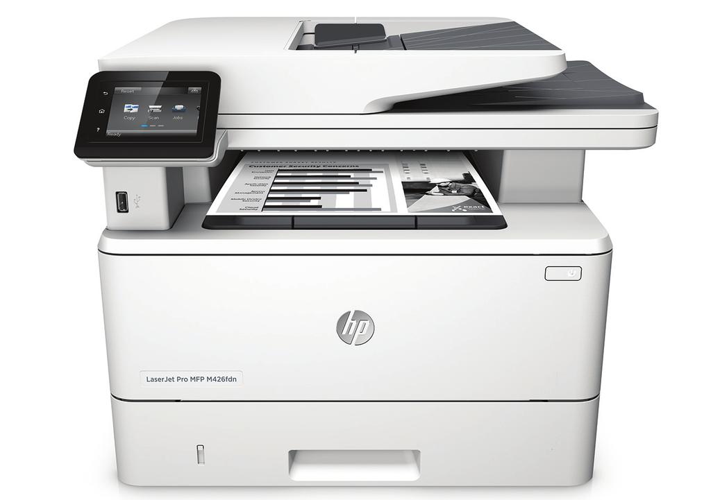 Datablad HP LaserJet Pro MFP M426f-serien Imponerande hastighet. Solid säkerhet.